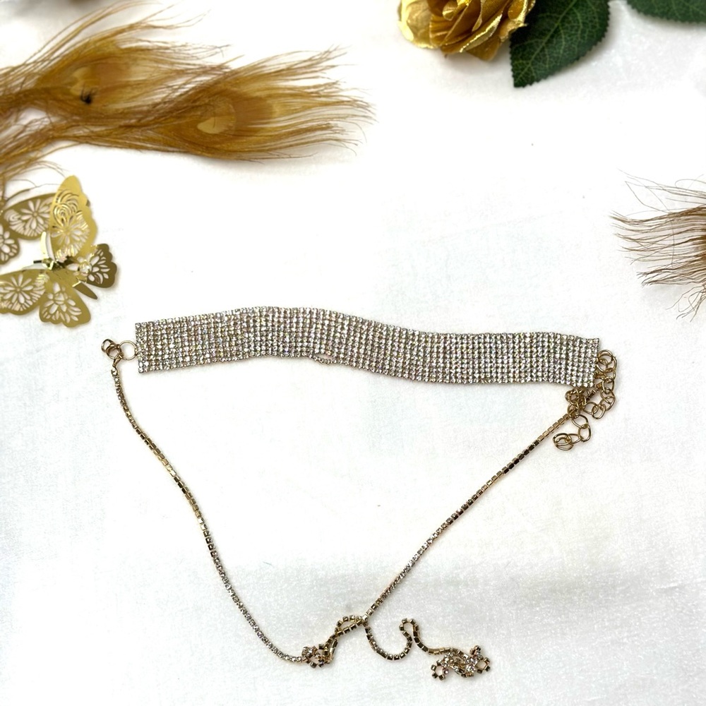 Golden or Silver tone Choker